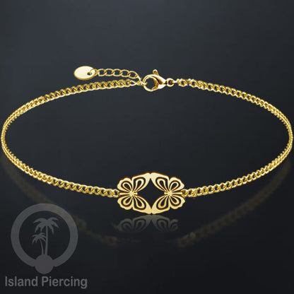 Gelang stainless steel, peace sign gelang, flower of life gelang, bat gelang, surf gelang, warna gołd.