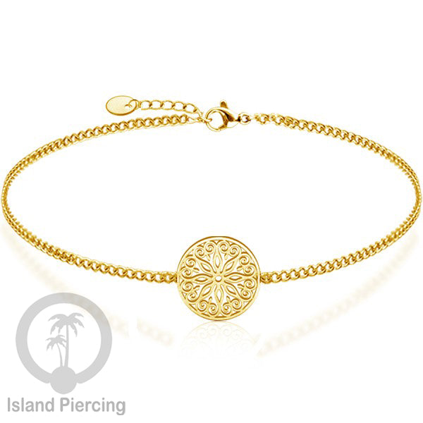 Gelang stainless steel, mandala gelang, pentagram gelang, mushroom gelang, warna gold atau silver.