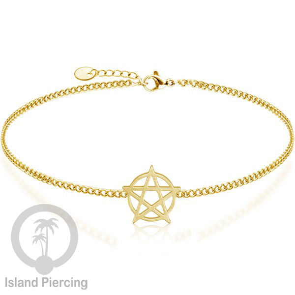 Gelang stainless steel, mandala gelang, pentagram gelang, mushroom gelang, warna gold atau silver.