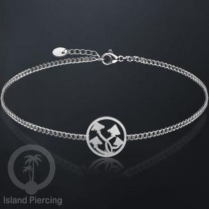 Gelang stainless steel, mandala gelang, pentagram gelang, mushroom gelang, warna gold atau silver.