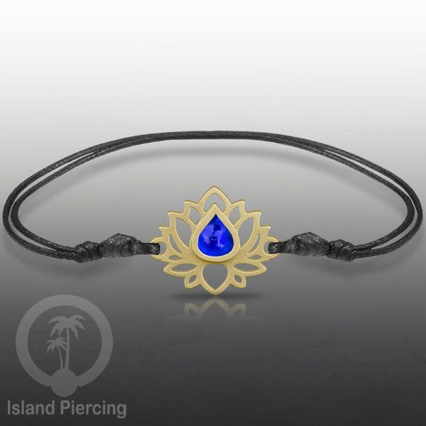 Gelang Tangan Lotus buatan baja stainless steel warna gold dan silver dengan warna Epoxy