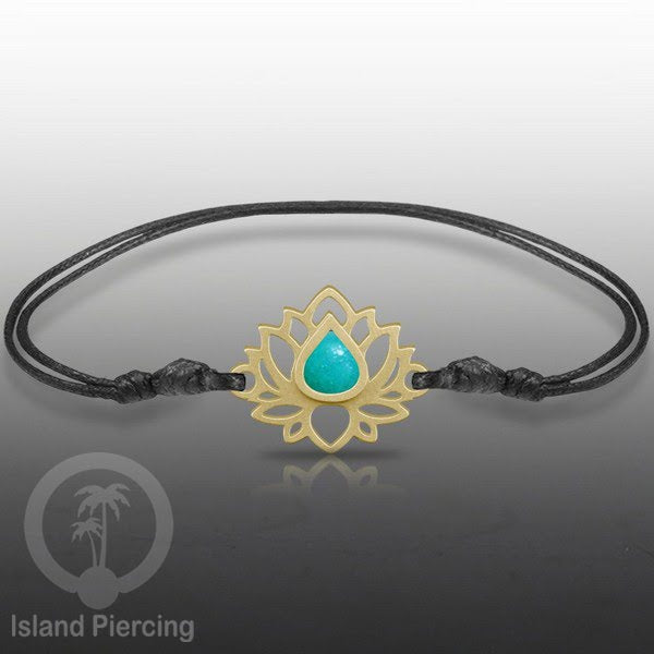 Gelang Tangan Lotus buatan baja stainless steel warna gold dan silver dengan warna Epoxy