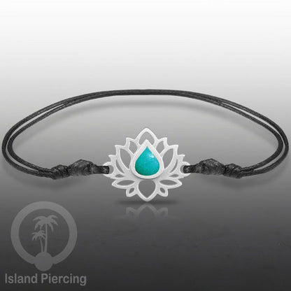 Gelang Tangan Lotus buatan baja stainless steel warna gold dan silver dengan warna Epoxy