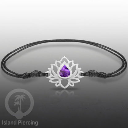 Gelang Tangan Lotus buatan baja stainless steel warna gold dan silver dengan warna Epoxy