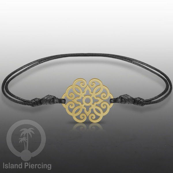 Gelang Tangan buatan baja Stainless Steel warna gold banyak pilihan motif. Cocok untuk Anak dan Dewasa