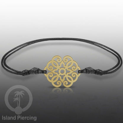 Gelang Tangan buatan baja Stainless Steel warna gold banyak pilihan motif. Cocok untuk Anak dan Dewasa