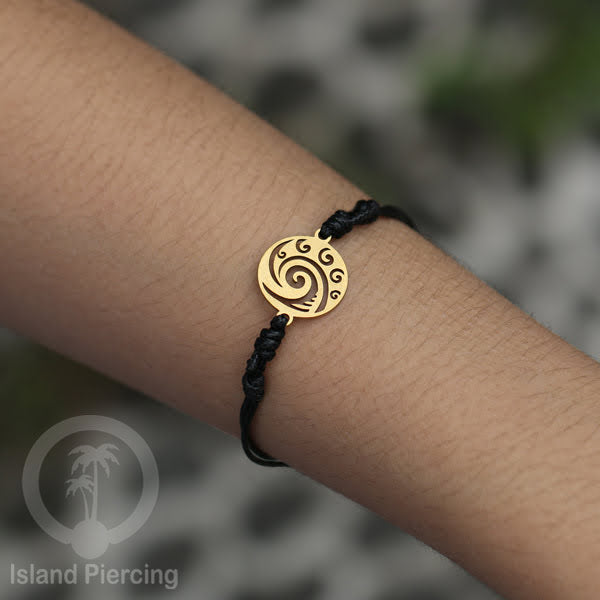 Gelang Tangan buatan baja Stainless Steel warna gold banyak pilihan motif. Cocok untuk Anak dan Dewasa