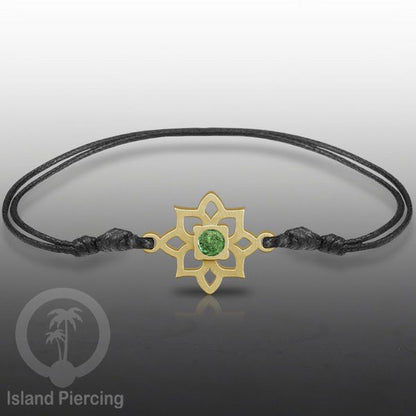 Gelang Tangan Stainless Steel motif Bunga dan Mandala warna gold dengan warna Epoxy