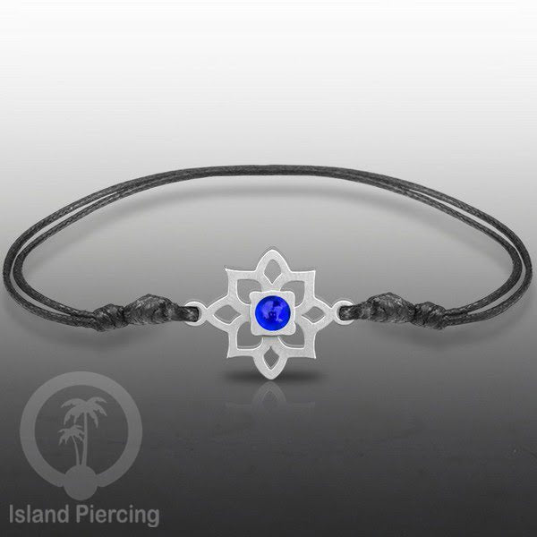 Gelang Tangan Stainless Steel motif Bunga dan Mandala warna silver dengan warna Epoxy