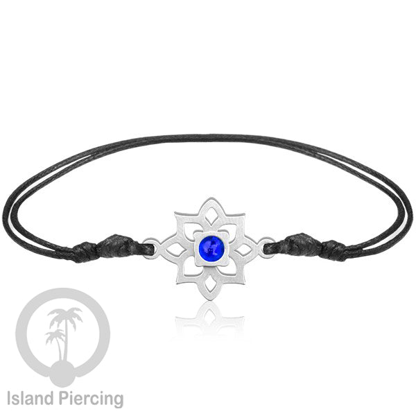 Gelang Tangan Stainless Steel motif Bunga dan Mandala warna silver dengan warna Epoxy
