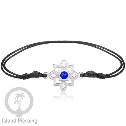 Gelang Tangan Stainless Steel motif Bunga dan Mandala warna silver dengan warna Epoxy
