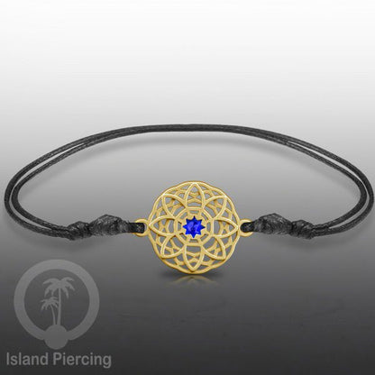 Gelang Tangan Stainless Steel desain Geometric dan Bunga warna gold isi warna Epoxy