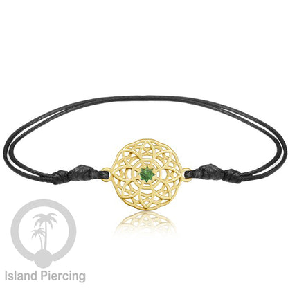 Gelang Tangan Stainless Steel desain Geometric dan Bunga warna gold isi warna Epoxy