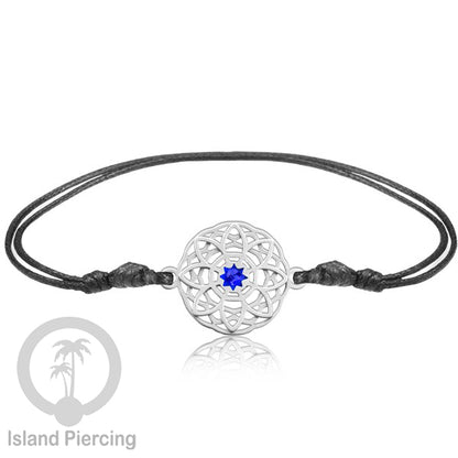 Gelang Tangan Stainless Steel desain Geometric dan Bunga warna silver isi warna Epoxy