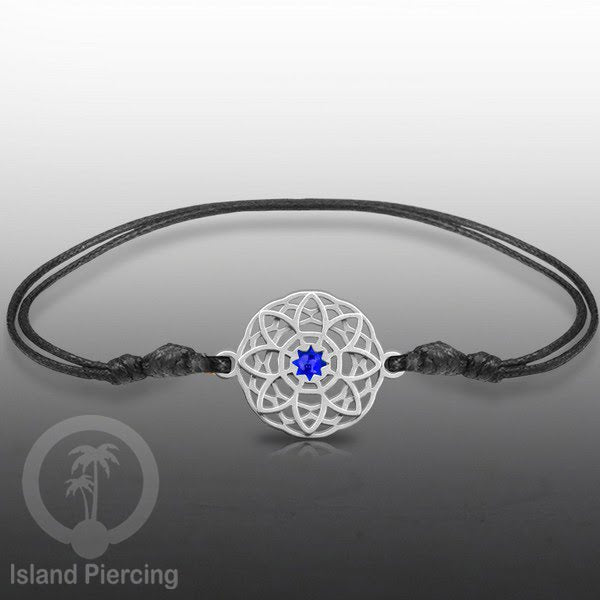 Gelang Tangan Stainless Steel desain Geometric dan Bunga warna silver isi warna Epoxy