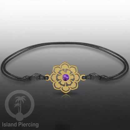 Gelang Tangan Stainless Steel desain Geometric dan Bunga warna gold isi warna Epoxy