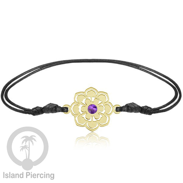 Gelang Tangan Stainless Steel desain Geometric dan Bunga warna gold isi warna Epoxy