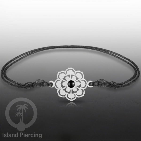 Gelang Tangan Stainless Steel desain Geometric dan Bunga warna silver isi warna Epoxy