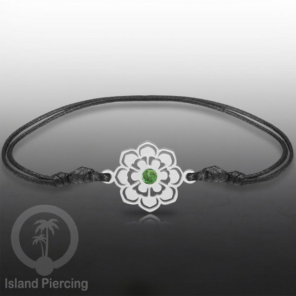 Gelang Tangan Stainless Steel desain Geometric dan Bunga warna silver isi warna Epoxy