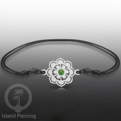 Gelang Tangan Stainless Steel desain Geometric dan Bunga warna silver isi warna Epoxy