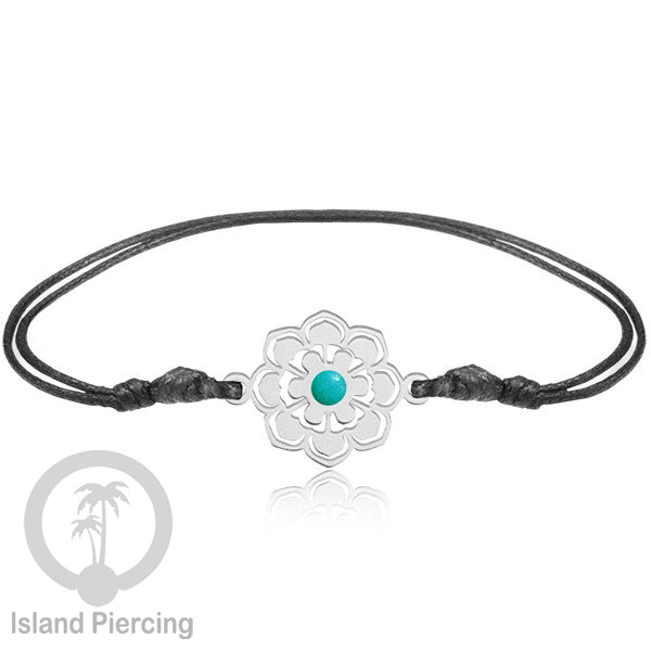 Gelang Tangan Stainless Steel desain Geometric dan Bunga warna silver isi warna Epoxy