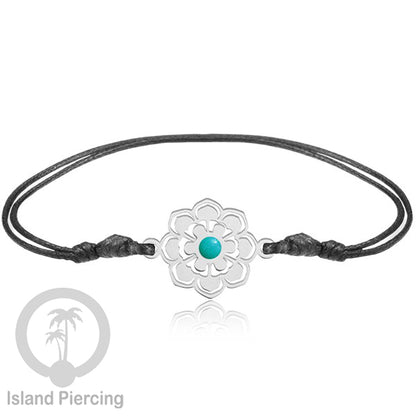 Gelang Tangan Stainless Steel desain Geometric dan Bunga warna silver isi warna Epoxy