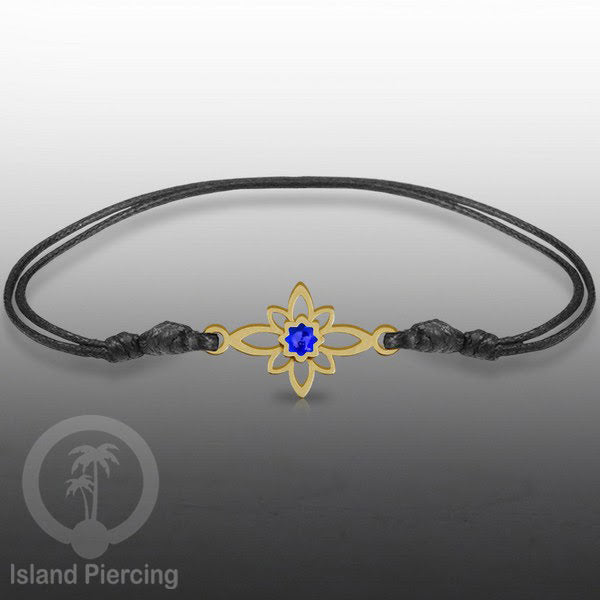 Gelang Tangan Stainless Steel motif Mandala dan Bunga warna gold dekorasi dengan Epoxy