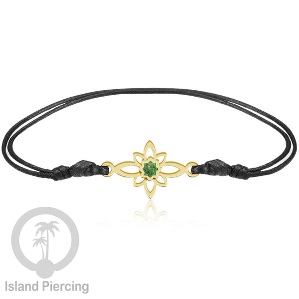 Gelang Tangan Stainless Steel motif Mandala dan Bunga warna gold dekorasi dengan Epoxy