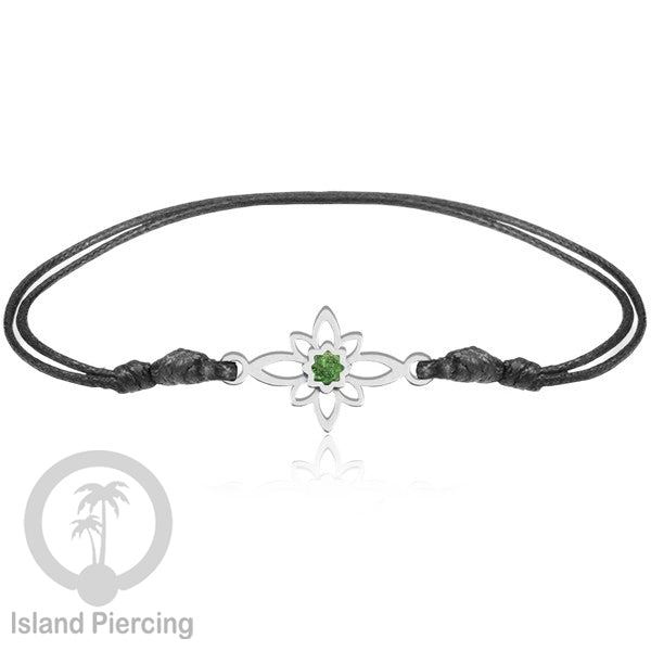 Gelang Tangan Stainless Steel motif Mandala dan Bunga warna silver dekorasi dengan Epoxy