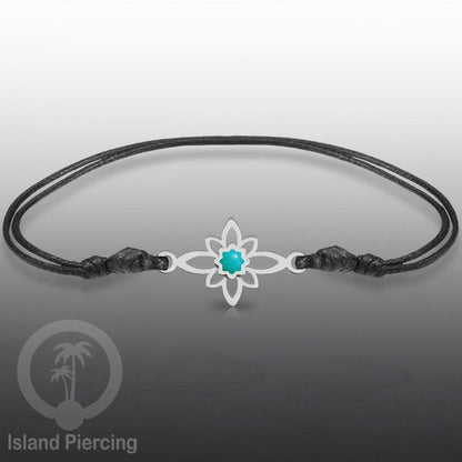 Gelang Tangan Stainless Steel motif Mandala dan Bunga warna silver dekorasi dengan Epoxy