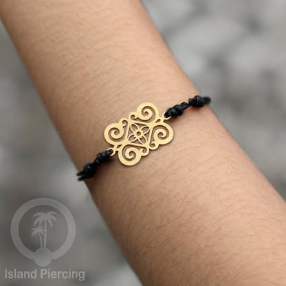 Gelang Tangan unik dari Stainless Steel warna gold tersedia pilihan desain yang istemewa