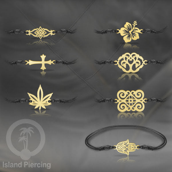 Gelang Tangan unik dari Stainless Steel warna gold tersedia pilihan desain yang istemewa