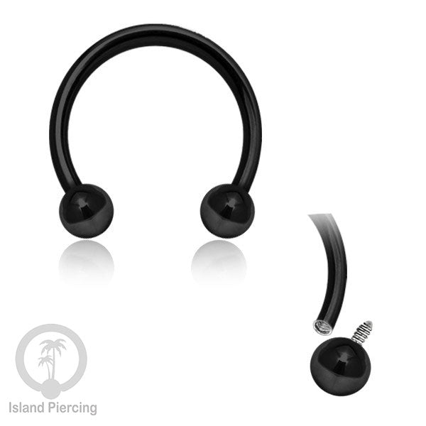 Circular Barbell model yang polos warna silver dan hitam pilihan 3 model