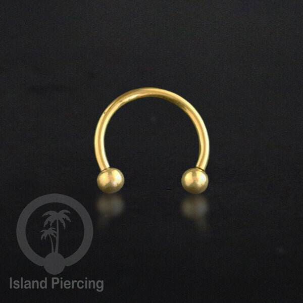 Circular Barbell Piercing Jewelry yang popular warna gold dan rose gold pilihan 3 model