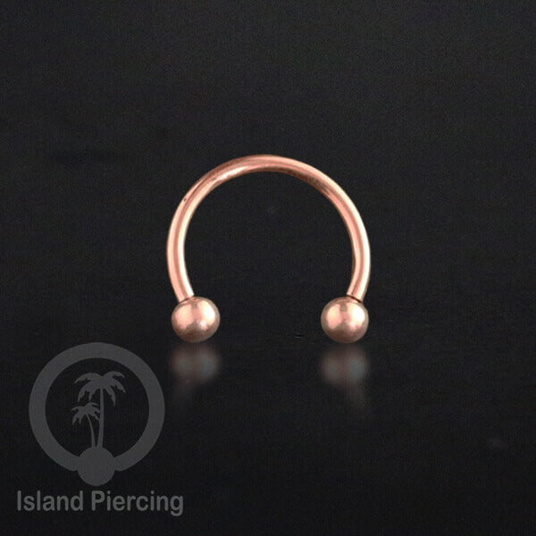 Circular Barbell Piercing Jewelry yang popular warna gold dan rose gold pilihan 3 model
