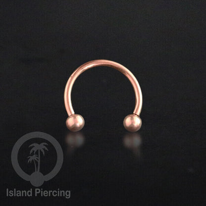 Circular Barbell Piercing Jewelry yang popular warna gold dan rose gold pilihan 3 model