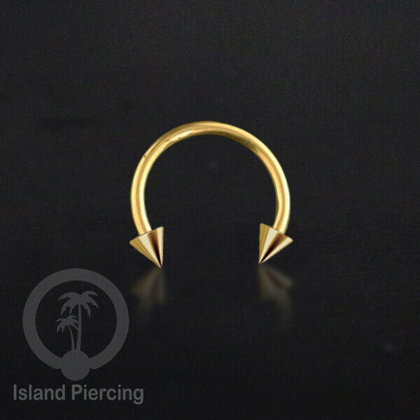 Circular Barbell Piercing Jewelry yang popular warna gold dan rose gold pilihan 3 model