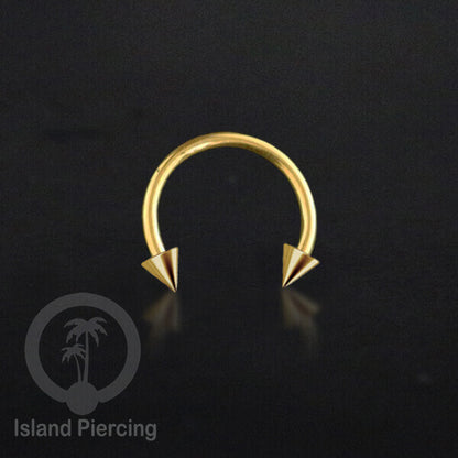 Circular Barbell Piercing Jewelry yang popular warna gold dan rose gold pilihan 3 model