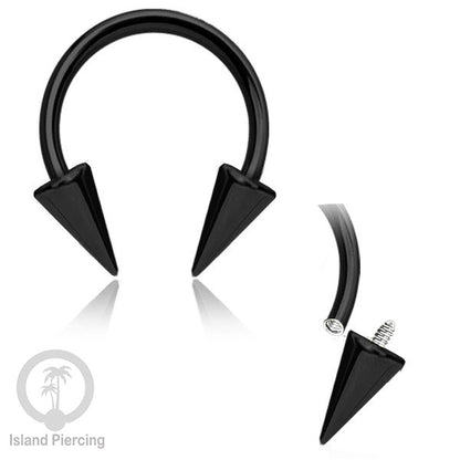 Circular Barbell model yang polos warna silver dan hitam pilihan 3 model