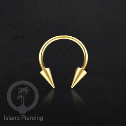 Circular Barbell Piercing Jewelry yang popular warna gold dan rose gold pilihan 3 model