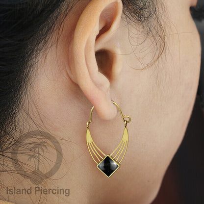 Anting stainless steel warna gold dengan epoxy banyak pilihan warna
