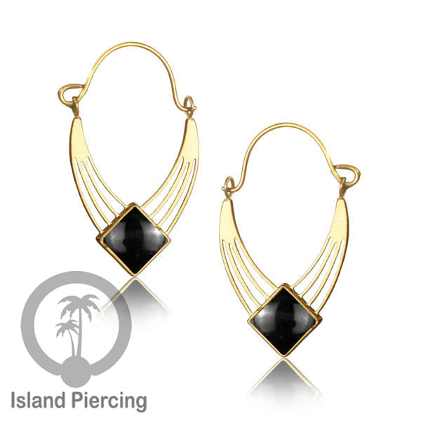Anting stainless steel warna gold dengan epoxy banyak pilihan warna