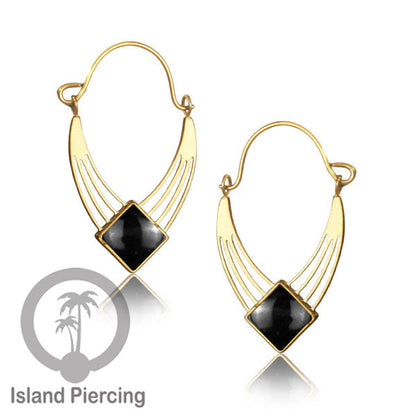 Anting stainless steel warna gold dengan epoxy banyak pilihan warna