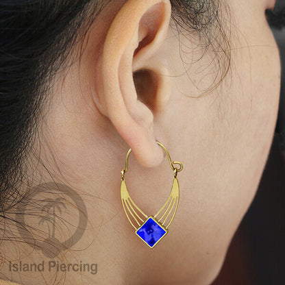 Anting stainless steel warna gold dengan epoxy banyak pilihan warna