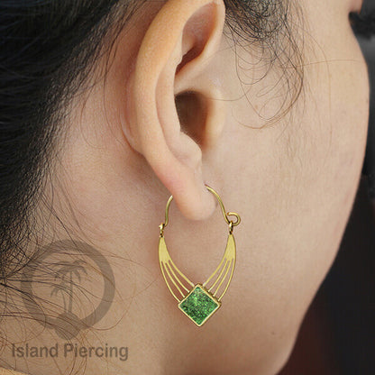Anting stainless steel warna gold dengan epoxy banyak pilihan warna