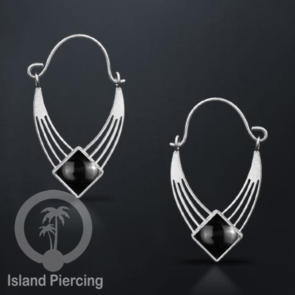 Anting stainless warna silver dengan banyak pilihan warna epoxy