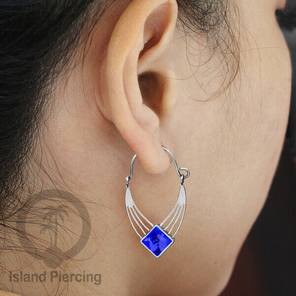 Anting stainless warna silver dengan banyak pilihan warna epoxy