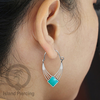 Anting stainless warna silver dengan banyak pilihan warna epoxy
