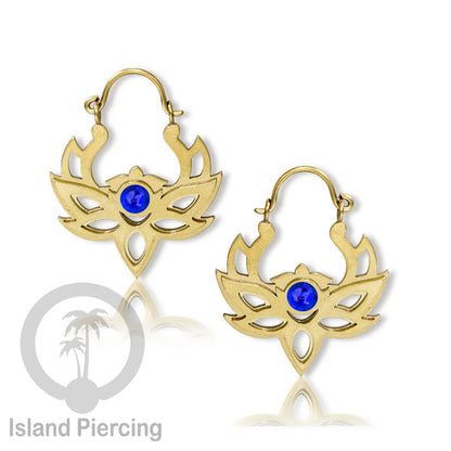Anting stainless 3 lapis motif unik warna gold dengan epoxy banyak pilihan warna.