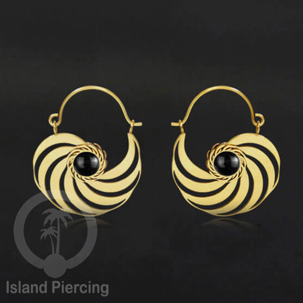Anting stainless steel warna gold dengan epoxy banyak pilihan warna